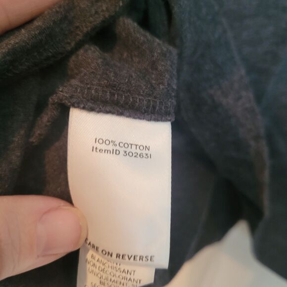 LL Bean Set of 2 Cotton Turtleneck Shirts Tan Gray Basic Casual Womens Sz Large - Picture 10 of 13